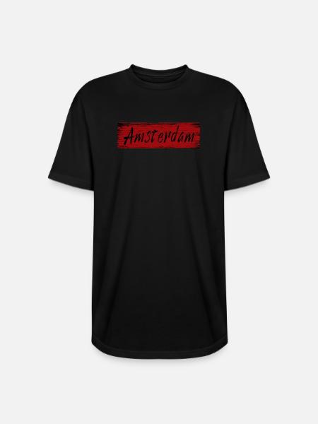 Amsterdam - Long Body Men’s T-Shirt - black