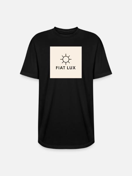Fiat Lux Sun Emblem - Long Body Men’s T-Shirt - black
