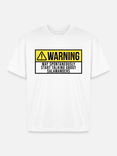 Salamander Salamander - Boxy Fit Unisex T-Shirt - white