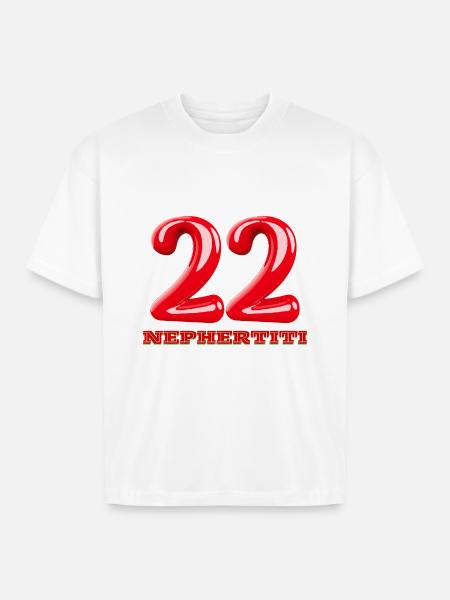 Nefertiti - Boxy Fit Unisex T-Shirt - white