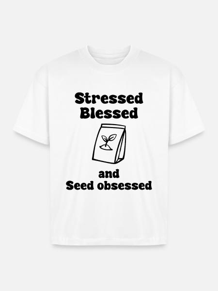 Seed Obsessed - Boxy Fit Unisex T-Shirt - white