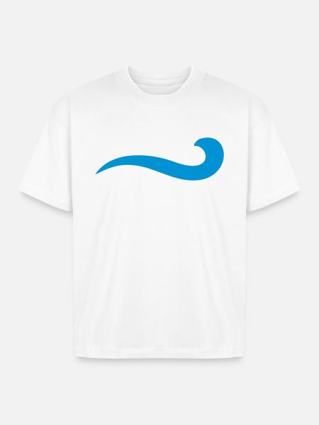 water - Boxy Fit Unisex T-Shirt - white