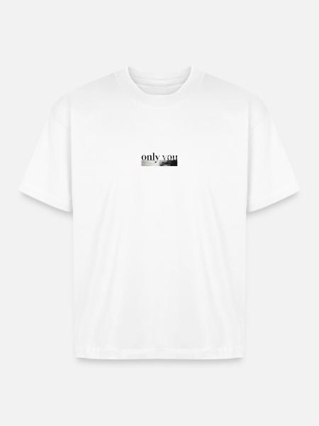 Only You Mono Landscape - Boxy Fit Unisex T-Shirt - white