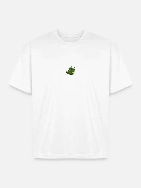 Drone Remote Controller Logo - Boxy Fit Unisex T-Shirt - white