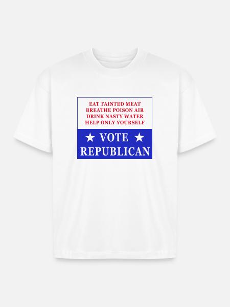 Vote Republican - Boxy Fit Unisex T-Shirt - white
