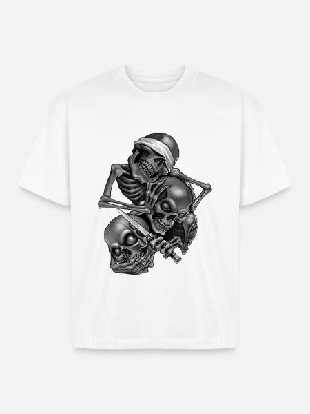 So No.Speak No.Hear No - Boxy Fit Unisex T-Shirt - white
