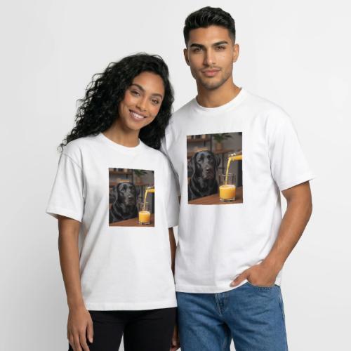 Golden Retriever Chill Juice Vibes - Boxy Fit Unisex T-Shirt