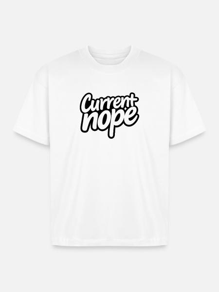 Noir Script Hype - Boxy Fit Unisex T-Shirt - white