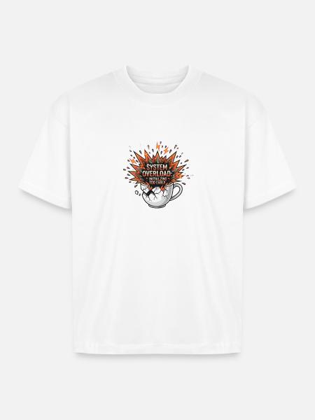 System Overload Initializing Too Early - Boxy Fit Unisex T-Shirt - white