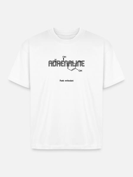 Adrenaline Chemistry Pulse - Boxy Fit Unisex T-Shirt - white