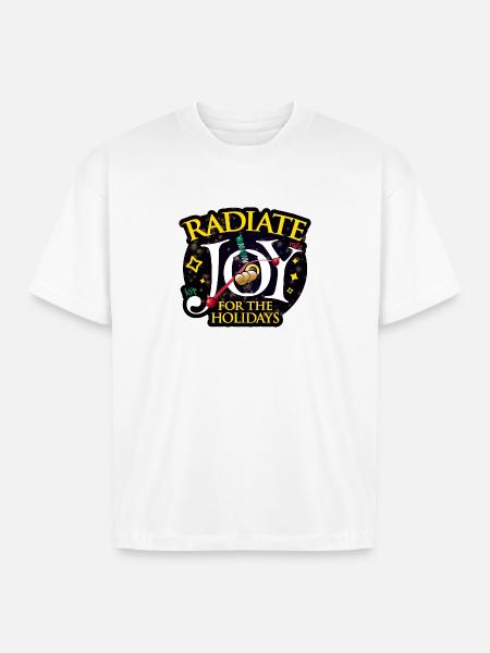 Radiate Joy - Boxy Fit Unisex T-Shirt - white