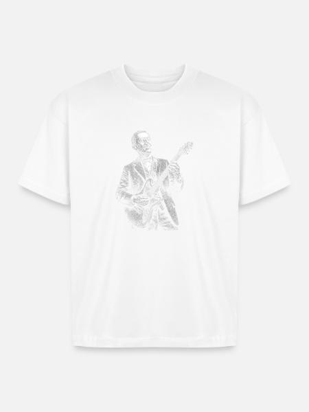 Woodrow Wilson Midnight Jazz Maestro - Boxy Fit Unisex T-Shirt - white