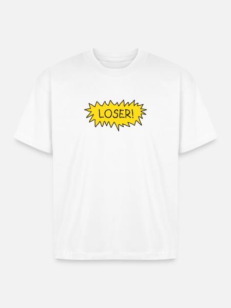 Loser! - Boxy Fit Unisex T-Shirt - white