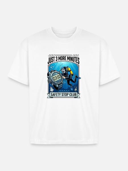 Ocean Soul Divers - Boxy Fit Unisex T-Shirt - white