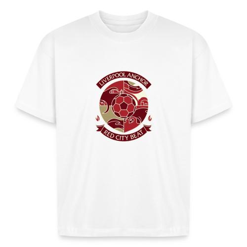 Liverpool Anchor T Shirt, Soccer City Pride Gift - Boxy Fit Unisex T-Shirt