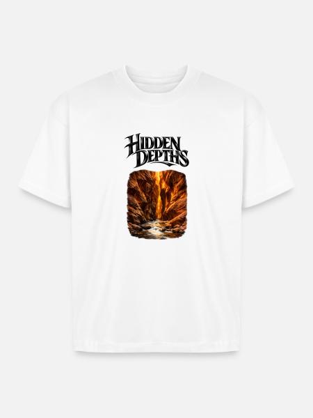 Hidden Depths Canyon Glow - Boxy Fit Unisex T-Shirt - white
