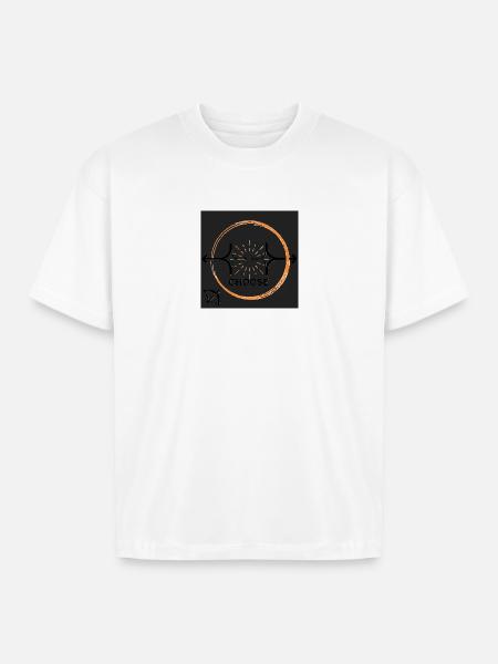 Choose Your Path Emblem - Boxy Fit Unisex T-Shirt - white