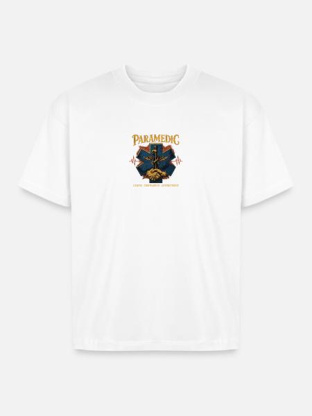 Paramedic  - Boxy Fit Unisex T-Shirt - white