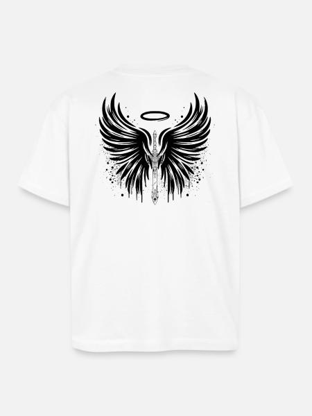 VELKRY Warrior Spirit - Boxy Fit Unisex T-Shirt - white