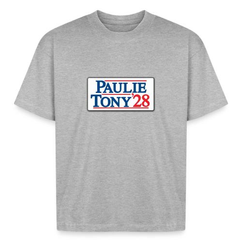 Paulie and Tony for Co-President 2028 - Boxy Fit Unisex T-Shirt