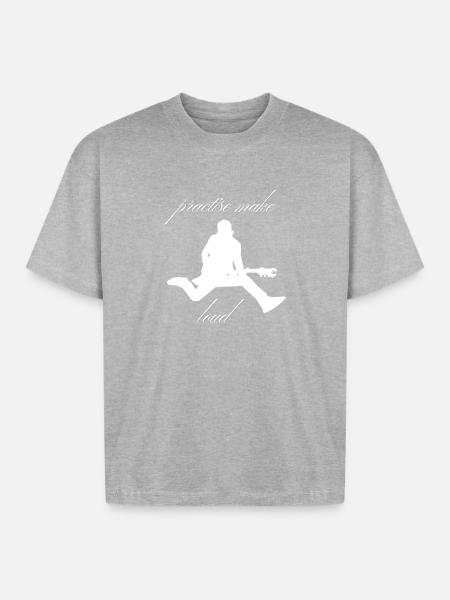 Practise_Make_Loud_-1- - Boxy Fit Unisex T-Shirt - heather gray