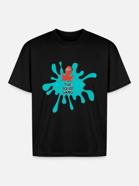 SquidGang merch - Boxy Fit Unisex T-Shirt - black