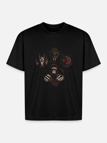 Cryptids Rhapsody - JoakoZeta - Boxy Fit Unisex T-Shirt - black