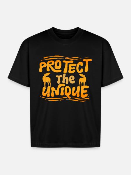 Okapi Protect The Unique - Boxy Fit Unisex T-Shirt - black