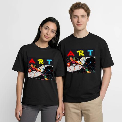 Art in Motion: Color Unleashed - Boxy Fit Unisex T-Shirt