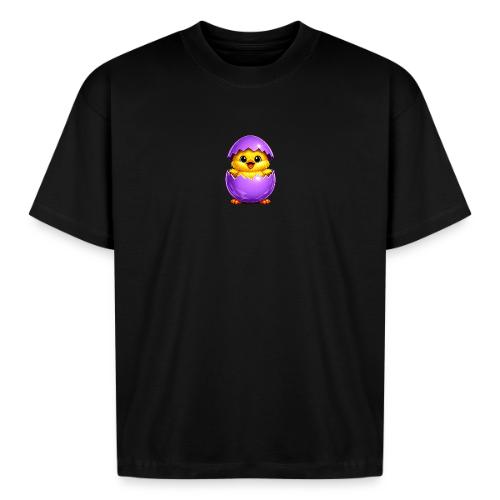 Easter Chick Purple - Boxy Fit Unisex T-Shirt
