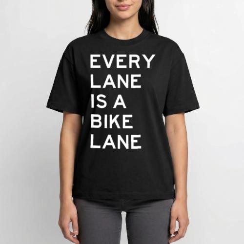 Every Lane is a Bike Lane - Boxy Fit Unisex T-Shirt