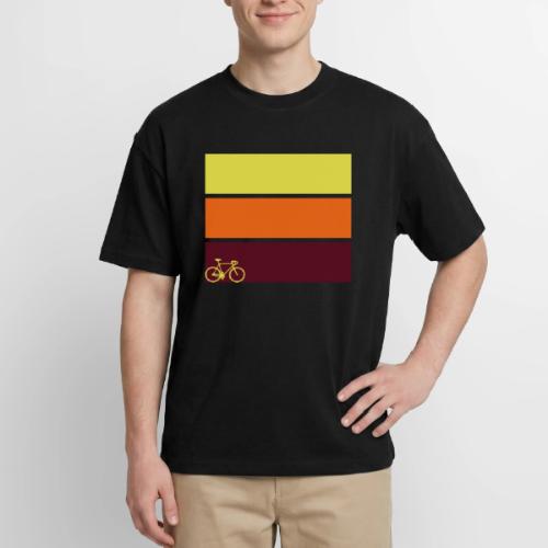tricolor with bicycle - Boxy Fit Unisex T-Shirt