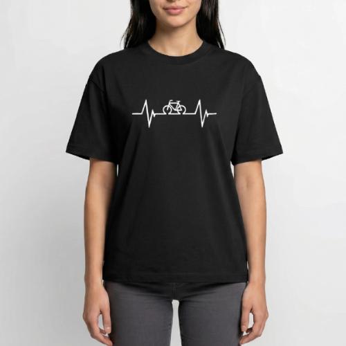 Bicycle Hearbeat - Boxy Fit Unisex T-Shirt