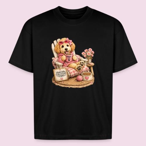 Just Enjoying Life Doodle Dog - Boxy Fit Unisex T-Shirt
