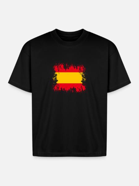 Espana Spain - Boxy Fit Unisex T-Shirt - black
