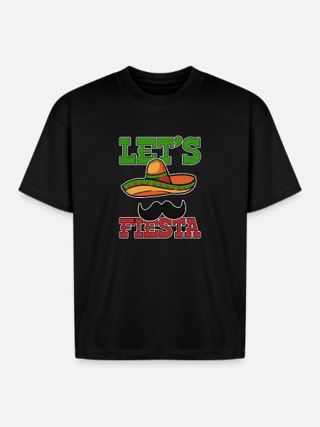 Cinco de Mayo Mexican - Boxy Fit Unisex T-Shirt - black