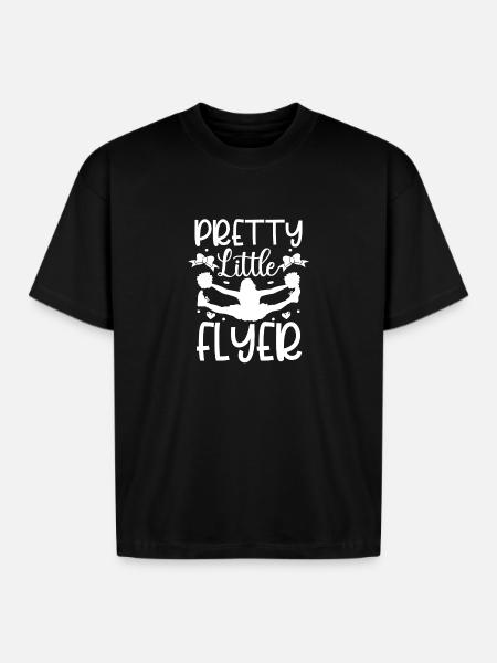 Pretty little flyer - Boxy Fit Unisex T-Shirt - black