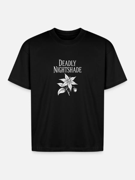 Deadly Nightshade Deadly Nightshade - Boxy Fit Unisex T-Shirt - black