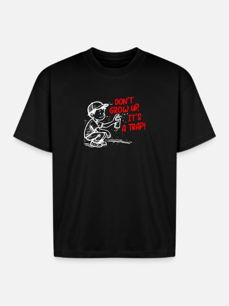 It's a trap - Boxy Fit Unisex T-Shirt - black