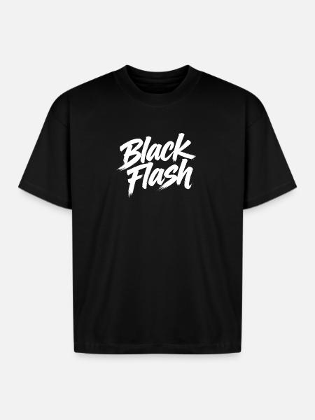 Black flash - Boxy Fit Unisex T-Shirt - black