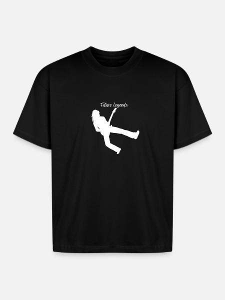 Future_Legends - Boxy Fit Unisex T-Shirt - black