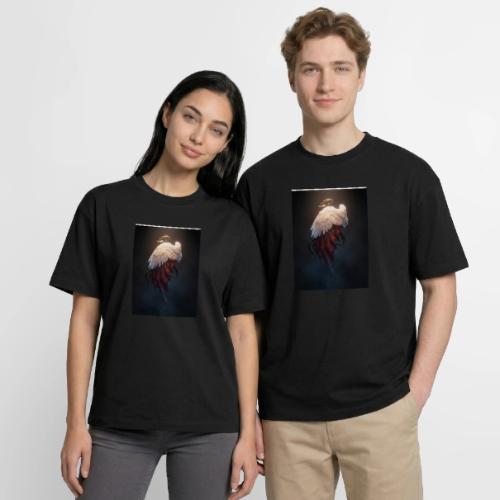 Angel vs Demon Wings Dark Aesthetic Gothic T-Shirt - Boxy Fit Unisex T-Shirt