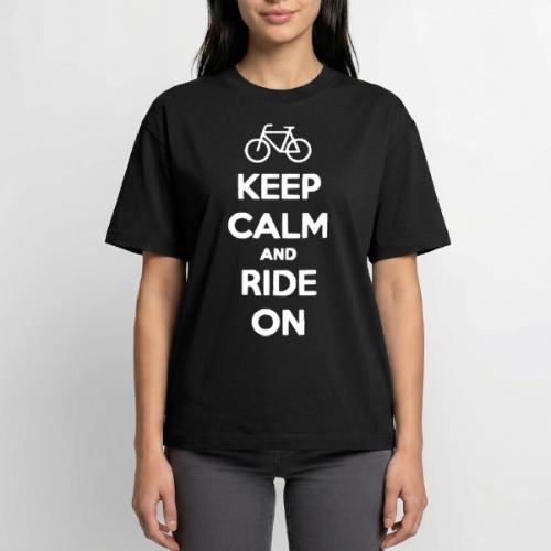 keep_calm_and_ride_on - Boxy Fit Unisex T-Shirt