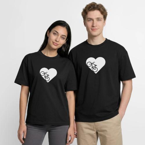 Bike in heart - Boxy Fit Unisex T-Shirt