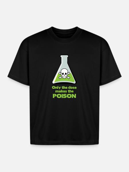 Poison - Boxy Fit Unisex T-Shirt - black