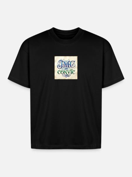 IMC Convic Monogram Flourish - Boxy Fit Unisex T-Shirt - black