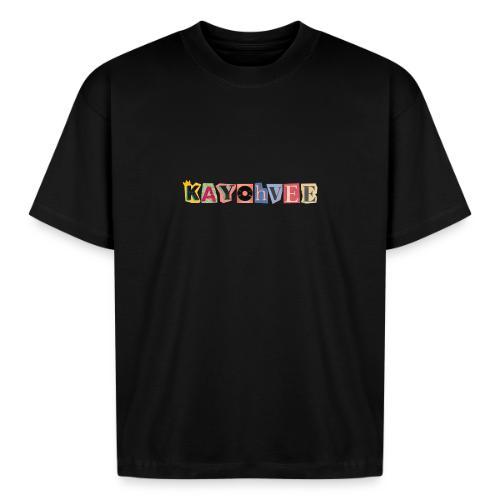 KAYOHVEE SCRAPBOOK CAMO (Double Sided + Sleeve) - Boxy Fit Unisex T-Shirt