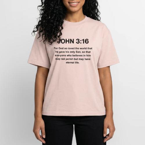 John 3:16 Christian Apparel – Bible Verse Clothing - Boxy Fit Unisex T-Shirt