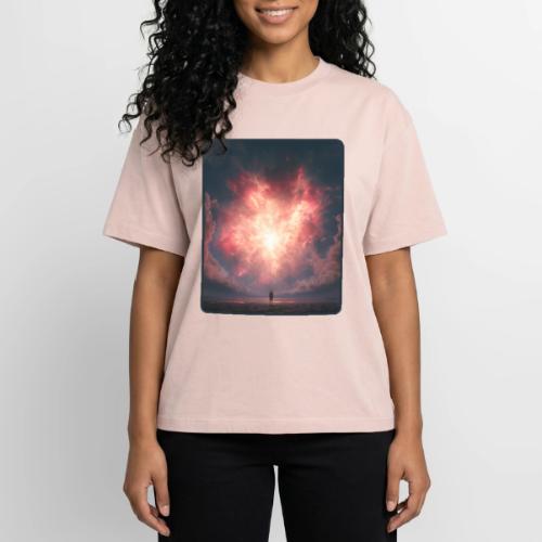 Supernova Sky Sci-Fi Artwork - Boxy Fit Unisex T-Shirt