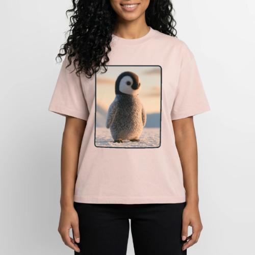 Cute Penguin Chick Sunrise Design - Boxy Fit Unisex T-Shirt